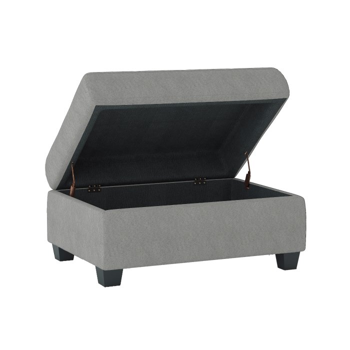 Second image of 9507GRY-4 Storage Ottoman