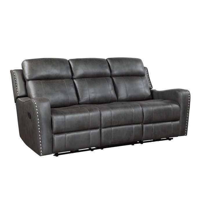 Second image of 9515DGY-3 Double Reclining Sofa