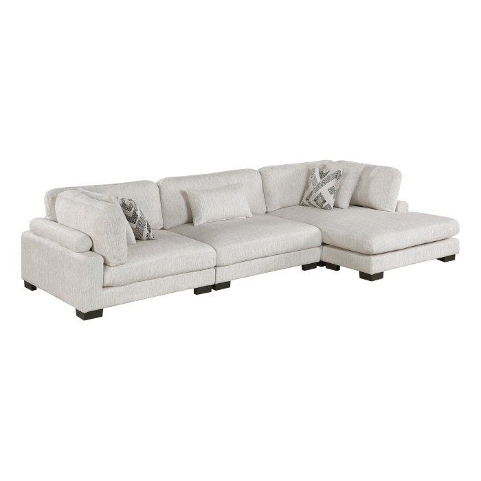 9555BEG*3CRACVC 3-Piece Modular Sectional with Chaise