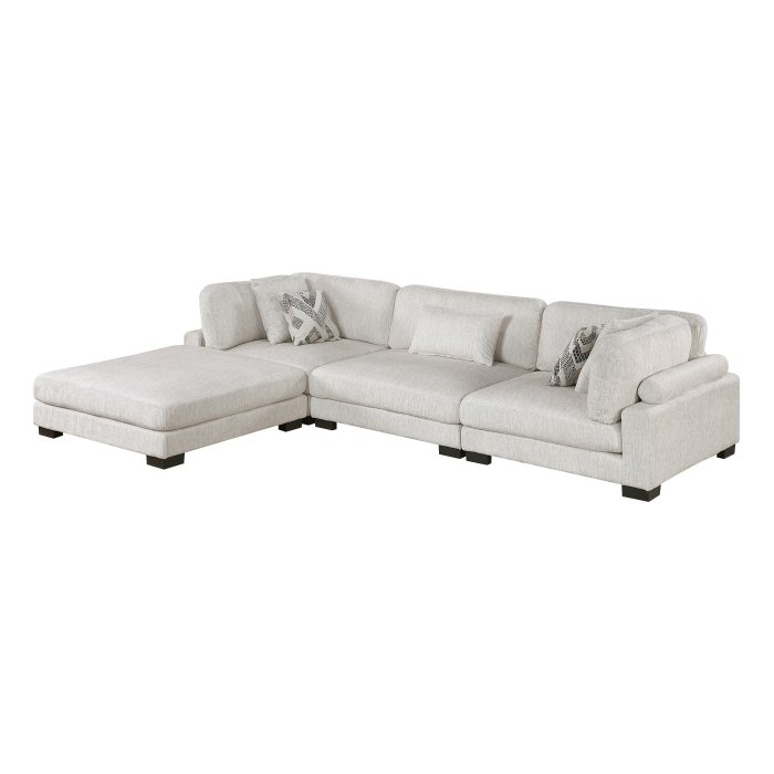 Second image of 9555BEG*42CRACOT 4-Piece Modular Sectional with Ottoman