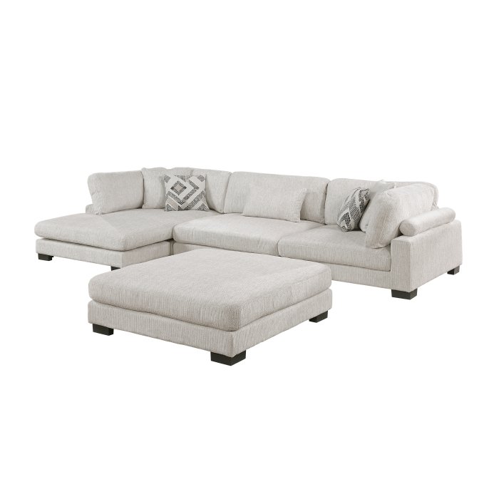 Second image of 9555BEG*4CRACVCOT 4-Piece Modular Sectional with Chaise and Ottoman