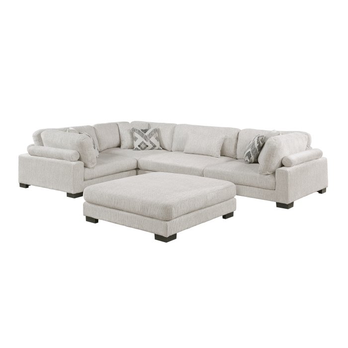 Second image of 9555BEG*53CRACOT 5-Piece Modular Sectional with Ottoman