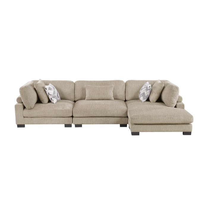 Second image of 9555BRW*3CRACVC 3-Piece Modular Sectional with Chaise