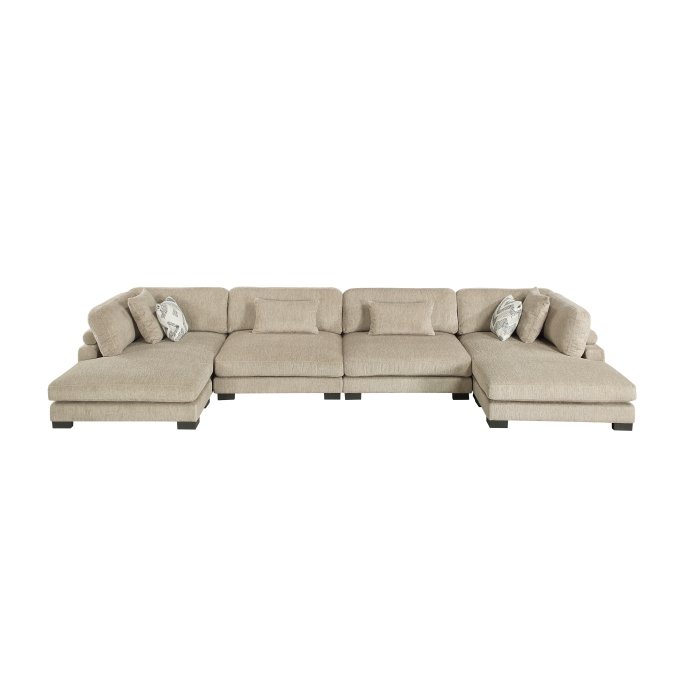 Second image of 9555BRW*42AC2VC 4-Piece Modular Sectional with Chaise