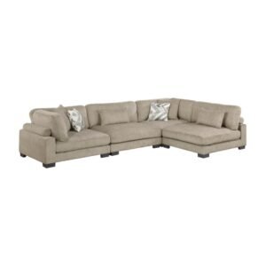 9555BRW*42CR2AC 4-Piece Modular Sectional