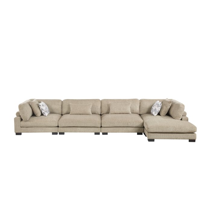 Second image of 9555BRW*4CR2ACVC 4-Piece Modular Sectional with Chaise