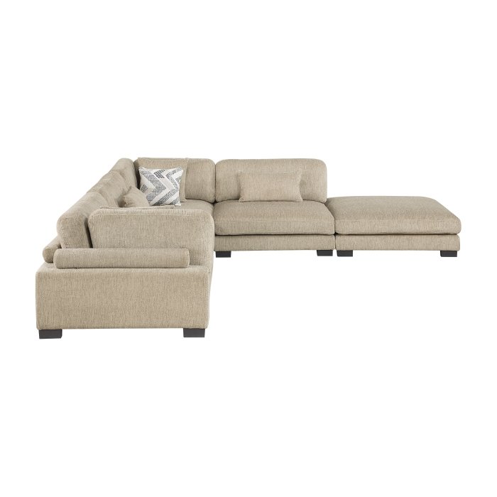 Second image of 9555BRW*52CR2ACOT 5-Piece Modular Sectional with Ottoman