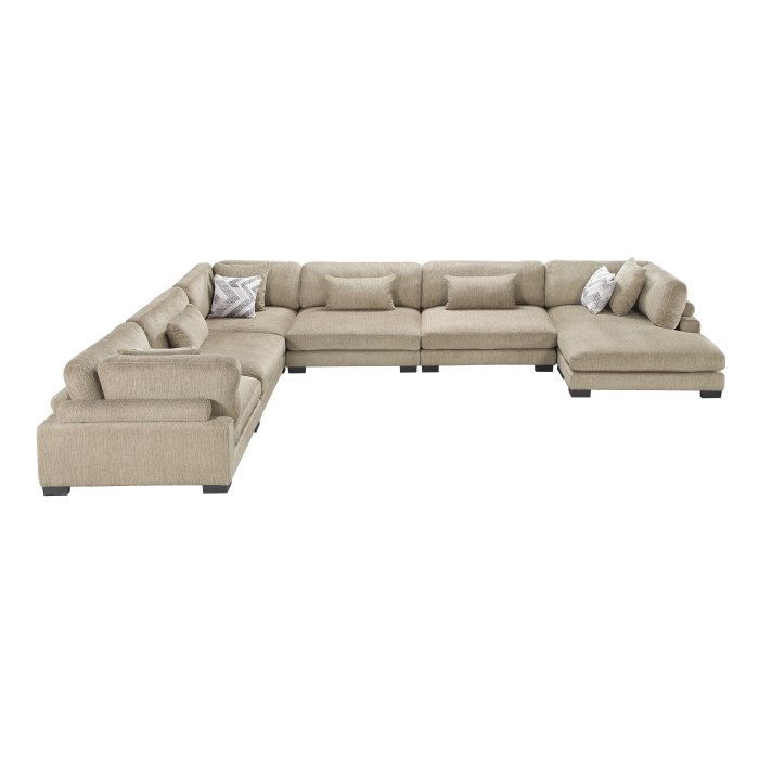 Second image of 9555BRW*62CR3ACVC 6-Piece Modular Sectional with Chaise