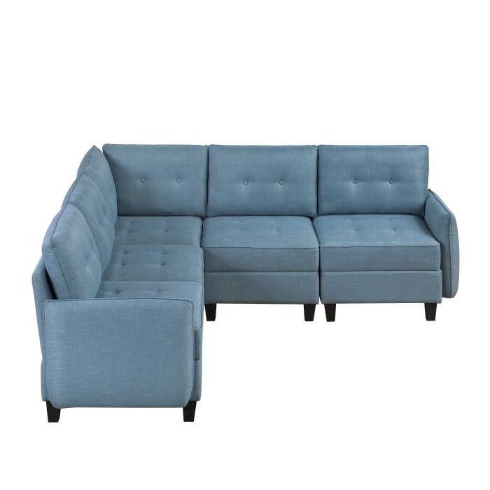 Second image of 9557BUE*5SC 5-Piece Sectional with Storage