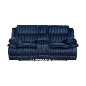 9577BU-2 Double Reclining Love Seat with Center Console