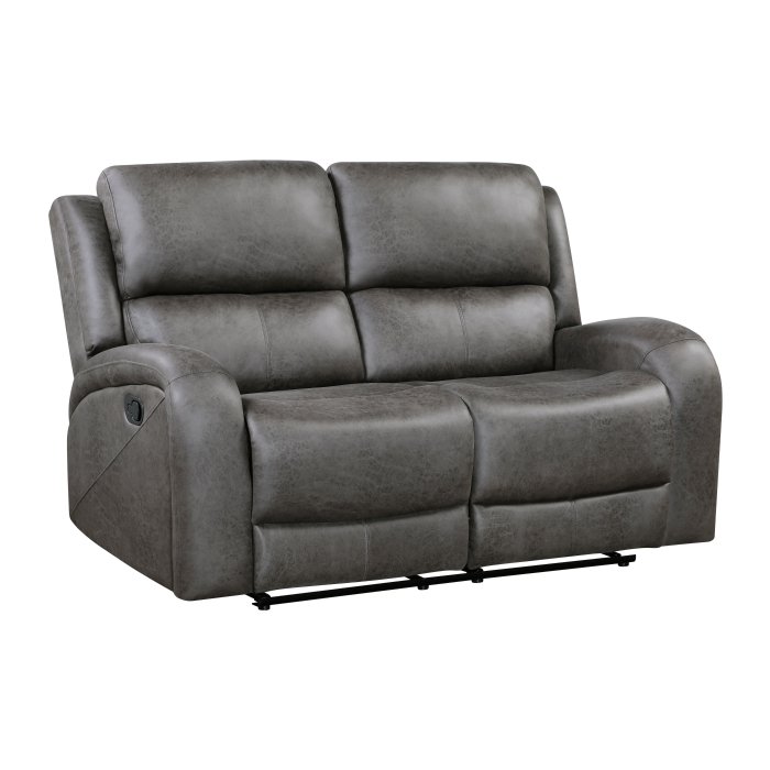 Second image of 9601GY-2 Double Reclining Love Seat