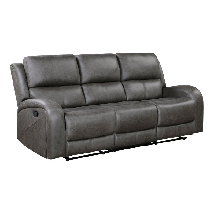 Second image of 9601GY-3 Double Reclining Sofa