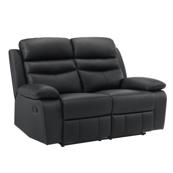 Second image of 9628BLK-2 Double Reclining Love Seat