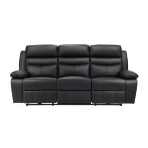 9628BLK-3PW Power Double Reclining Sofa