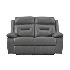 9629DGY-2PW Power Double Reclining Love Seat