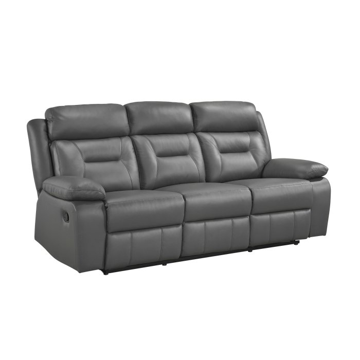 Second image of 9629DGY-3 Double Reclining Sofa