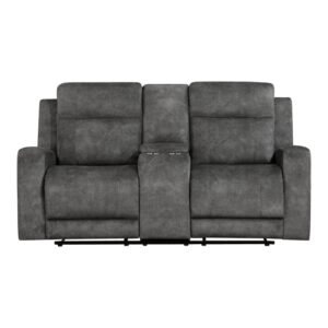 9635DG-2 Double Reclining Love Seat with Center Console
