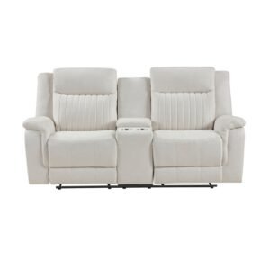 9646BE-2 Double Reclining Love Seat with Center Console