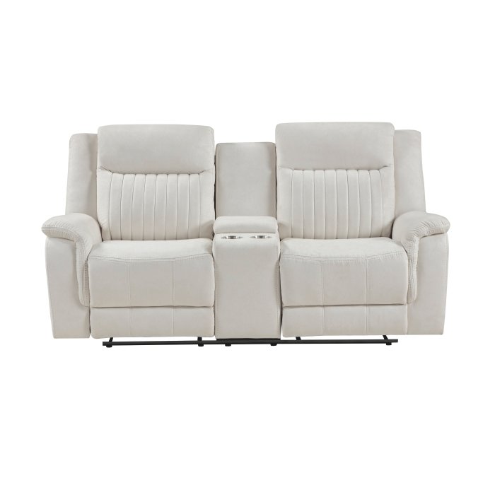 9646BE-2 Double Reclining Love Seat with Center Console