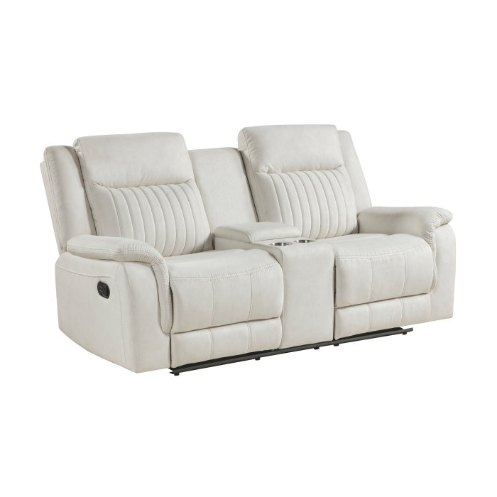 Second image of 9646BE-2 Double Reclining Love Seat with Center Console