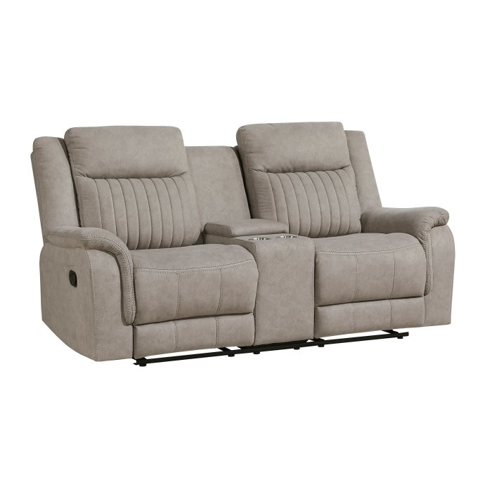 Second image of 9646DV-2 Double Reclining Love Seat with Center Console