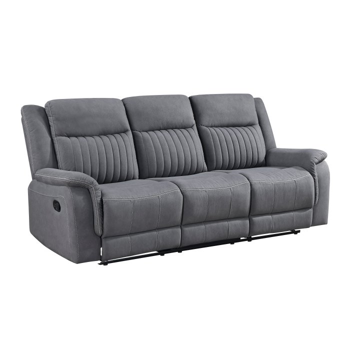 Second image of 9646GY-3 Double Reclining Sofa