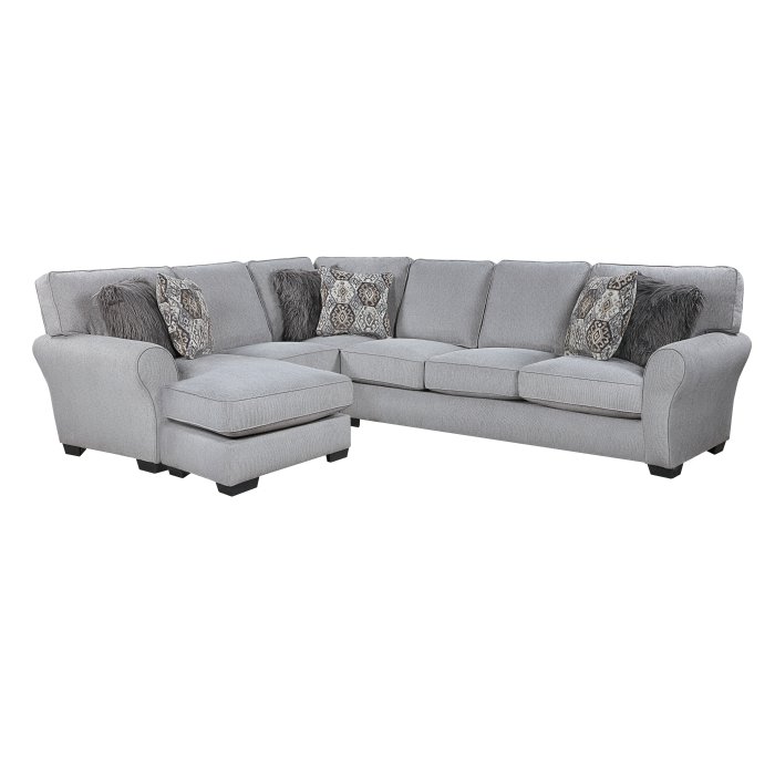 Second image of 9679GY*SC 2-Piece Reversible Sectional