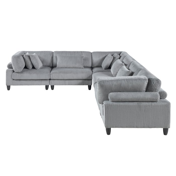 Second image of 9688GY*63CR3AC 6-Piece Modular Sectional