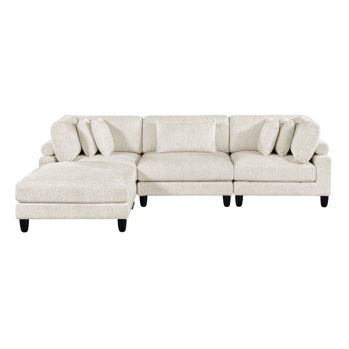 Second image of 9688NBE*42CRACOT 4-Piece Modular Sectional with Ottoman