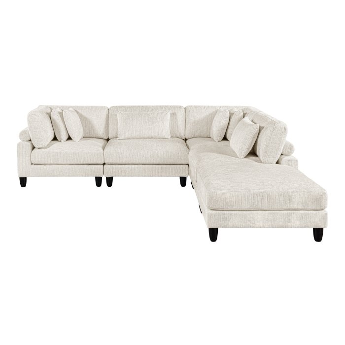 Second image of 9688NBE*52CR2ACOT 5-Piece Modular Sectional with Ottoman
