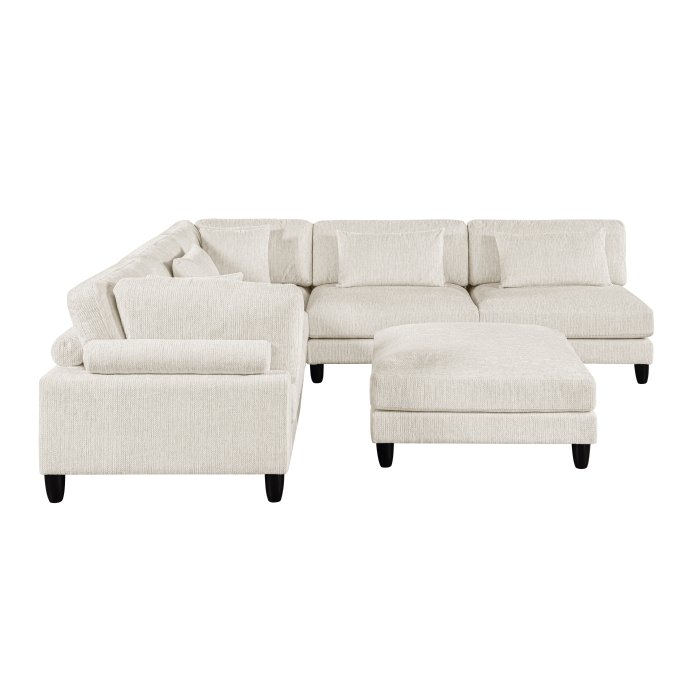 Second image of 9688NBE*62CR3ACOT 6-Piece Modular Sectional with Ottoman