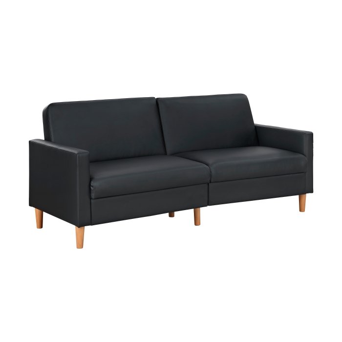 Second image of 9730BLK-3CL Convertible Sofa Bed