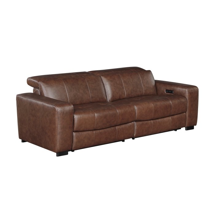 Second image of 9790BRW-2PWH* Power Double Reclining Love Seat with Power Headrests and Charging Ports