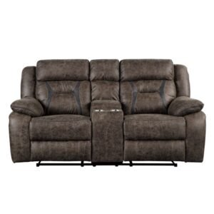 9989DB-2 Double Reclining Love Seat with Center Console