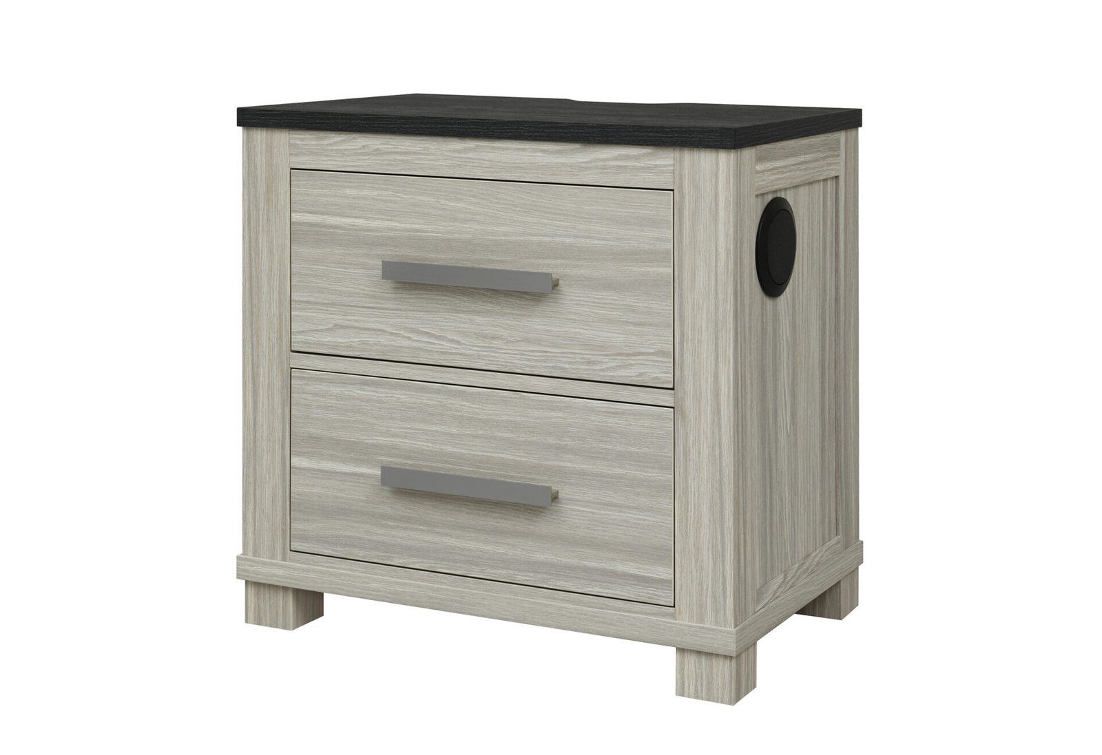 Second image of ASHLEY BROWN NIGHTSTAND W/USB & SPEAKER
