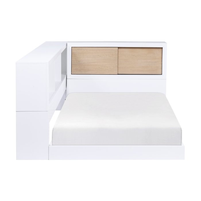 Second image of B2012BCT-1BC* Twin Bookcase Corner Platform Bed