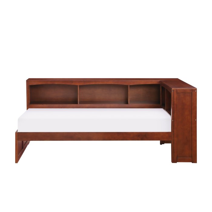 Second image of B2013BCDC-1BC* Twin Bookcase Corner Platform Bed