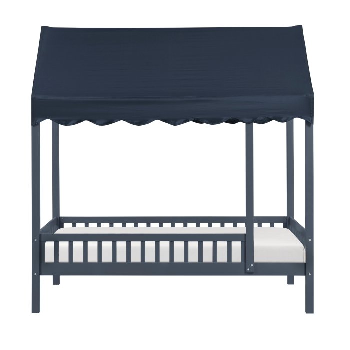 Second image of B2024BUCP-1 Twin Canopy Platform Bed