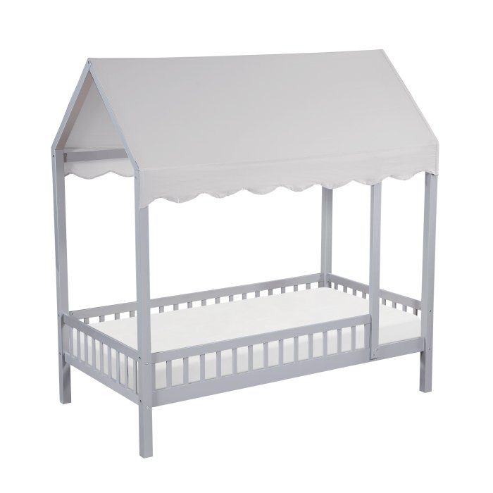 B2024GYCP-1 Twin Canopy Platform Bed