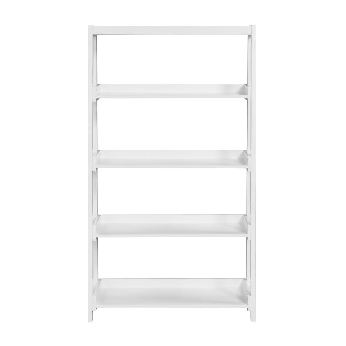 Second image of B2024WH-16S4 Bookcase, 4 Fixed Shelves