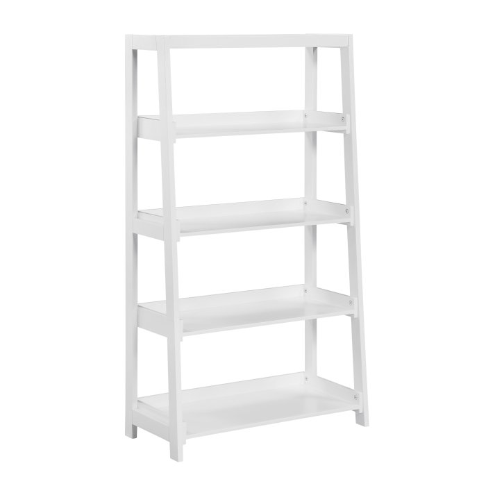 B2024WH-16S4 Bookcase, 4 Fixed Shelves