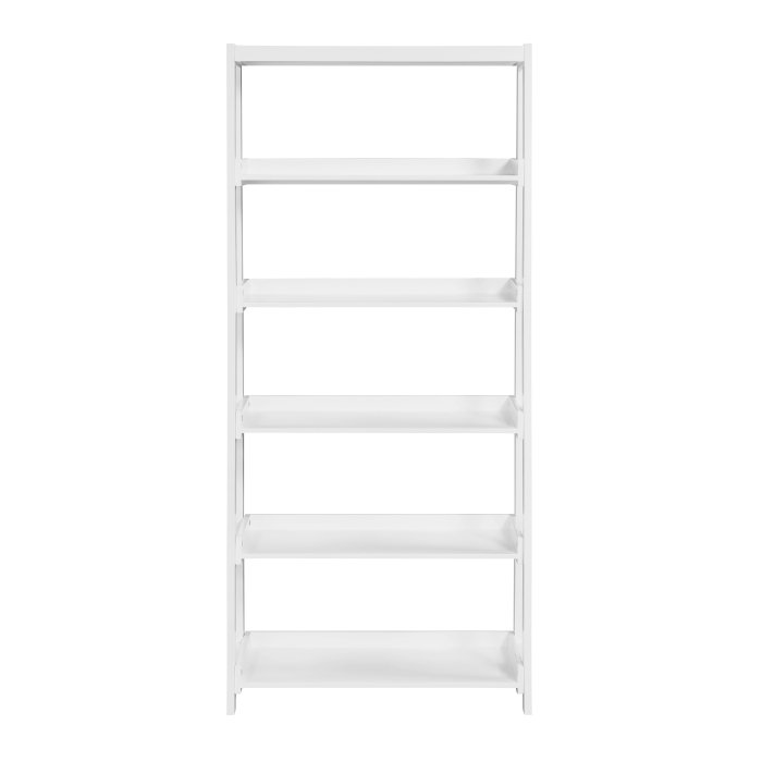 Second image of B2024WH-16S5 Bookcase, 5 Fixed Shelves