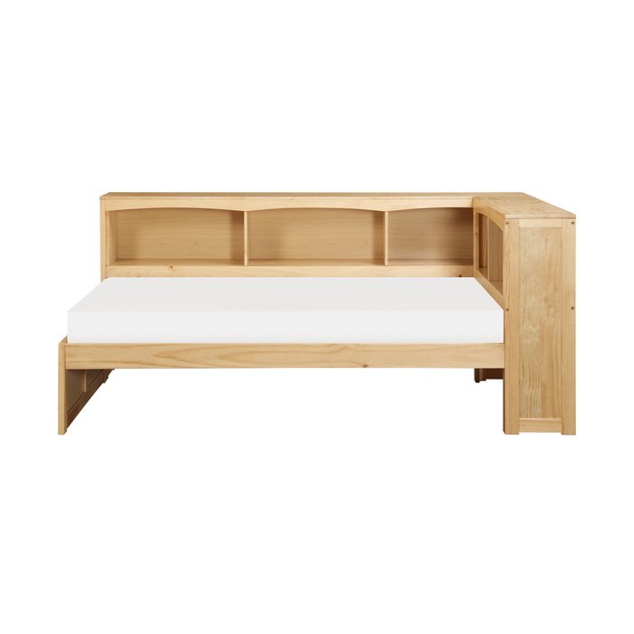 Second image of B2043BC-1BC* Twin Bookcase Corner Platform Bed