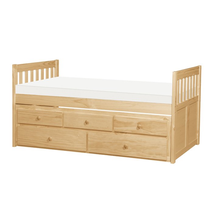 Second image of B2043PR-1* Twin/Twin Trundle Bed