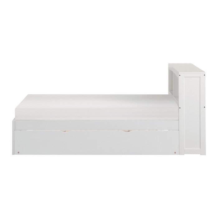 Second image of B2053BCW-1R* Twin Bookcase Platform Bed with Twin Trundle