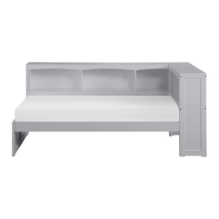 Second image of B2063BC-1BC* Twin Bookcase Corner Platform Bed