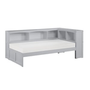 B2063BC-1BC* Twin Bookcase Corner Platform Bed