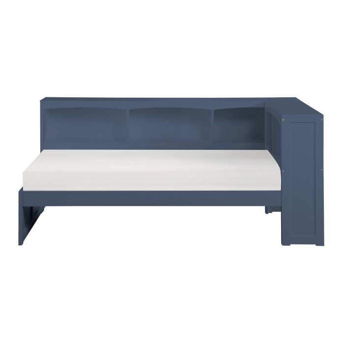 Second image of B2083BUBC-1BC* Twin Bookcase Corner Platform Bed