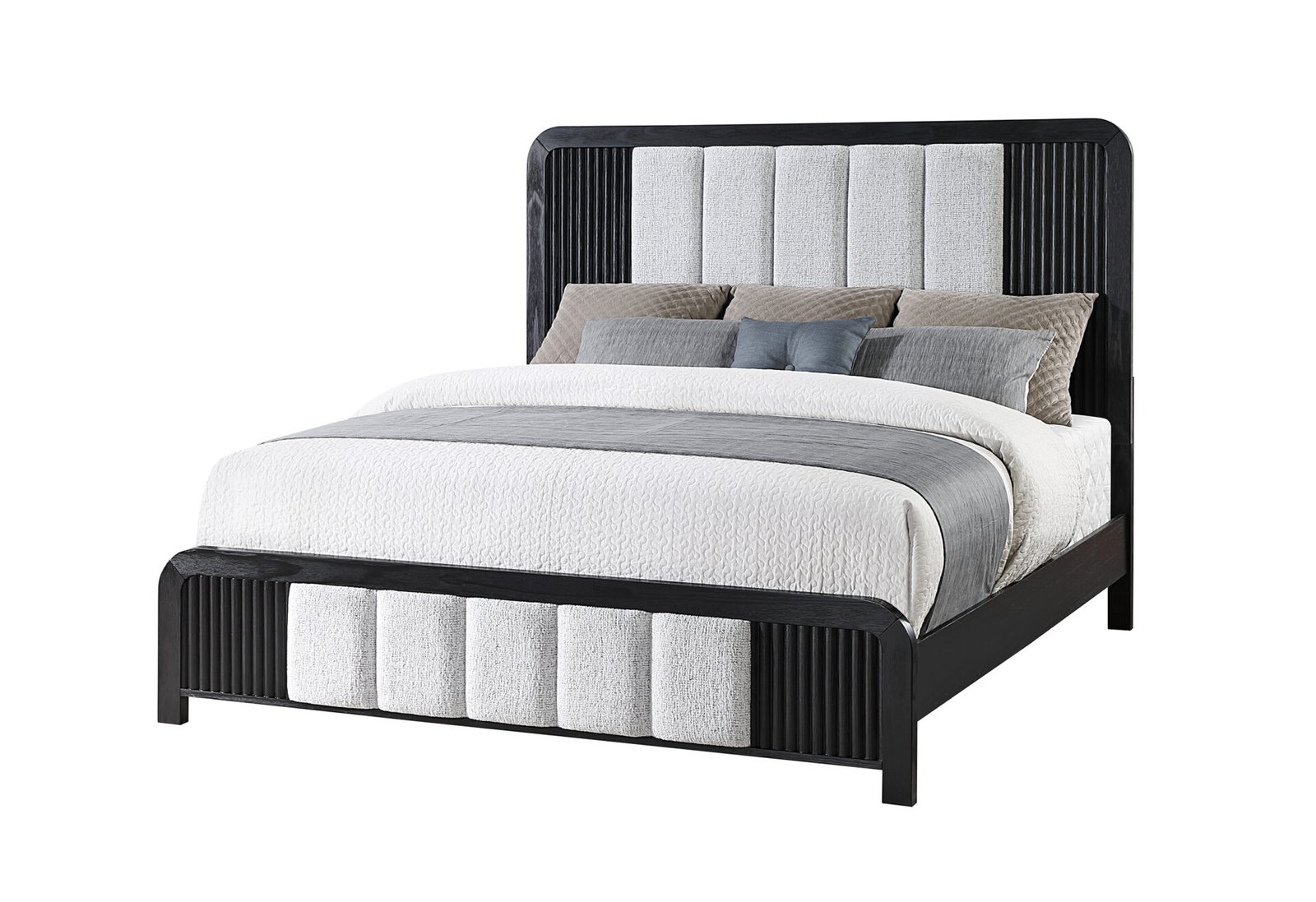 Second image of BECKETT WHITE/BLACK KING BED