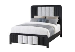 BECKETT WHITE/BLACK QUEEN BED